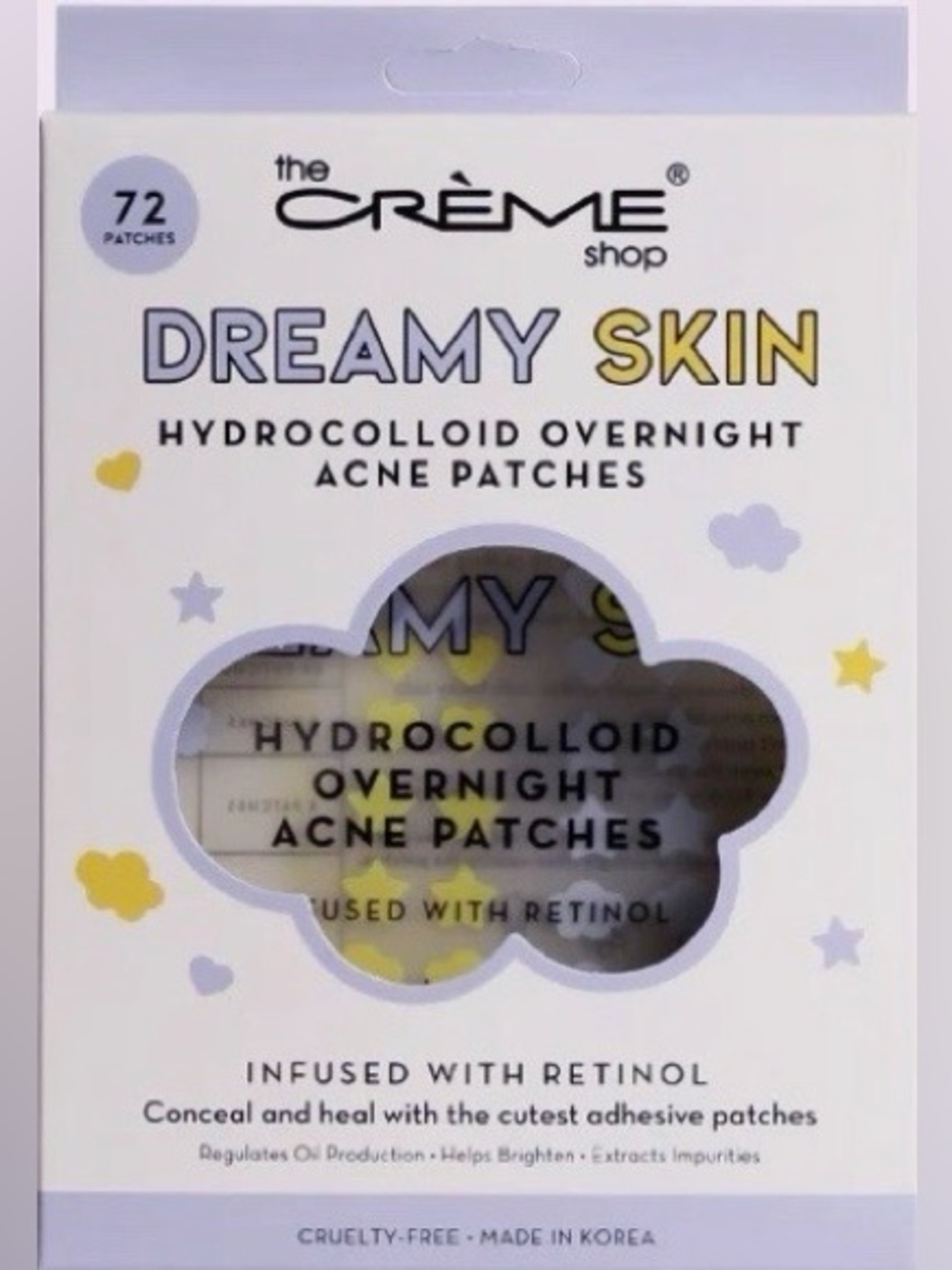 Dreamy Skin Hydrocolloid Overnight Acne Patches - Yellow/White